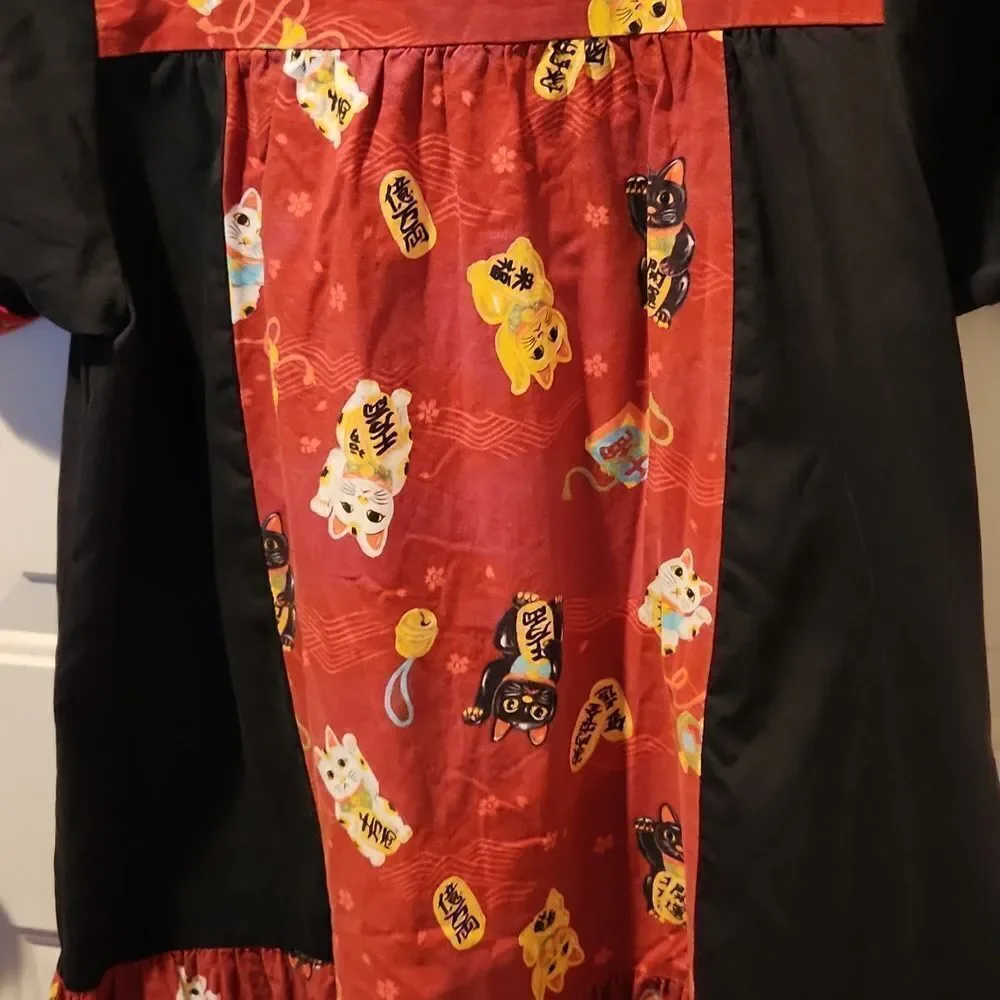 Vintage RM Lucky Cat Muumuu M